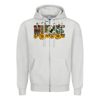 Dove Grey christmas nurse sunflower Zipper Hoodie - FaDigitalArtStudio