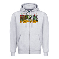 Christmas Nurse Sunflower Zipper Hoodie | Teevron