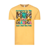 Vintage Mustard god gifted me two titles mom and grandma and i roc Vintage Tee - RanaPortraitStore