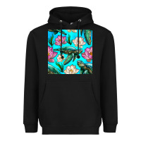 Black sea turtle seamless pattern Heavyweight Hoodie - BundleAndBundleShop
