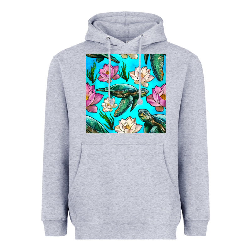 Sea Turtle Seamless Pattern Heavyweight Hoodie by BundleAndBundleShop | Teevron