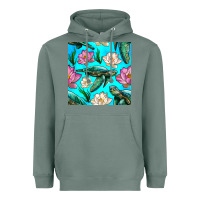 Sage sea turtle seamless pattern Heavyweight Hoodie - BundleAndBundleShop