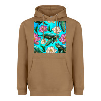 Toasted Coconut sea turtle seamless pattern Heavyweight Hoodie - BundleAndBundleShop
