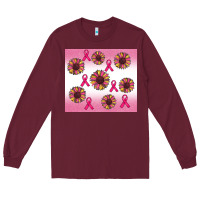 Breast Cancer Awareness Sunflower Long Sleeve Tee | Teevron