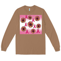 Toasted Coconut breast cancer awareness sunflower Long Sleeve Tee - RanaPortraitStore