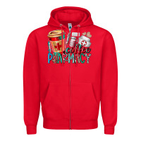 Red coffee pharmacy Zipper Hoodie - RacoonDesign