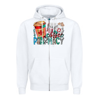 White coffee pharmacy Zipper Hoodie - RacoonDesign