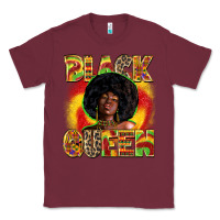 Burgundy Black queen juneteenth Classic Tee - Zillion Design Studio