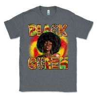 Charcoal Heather Black queen juneteenth Classic Tee - Zillion Design Studio