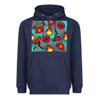 Navy firefighter equipment Heavyweight Hoodie - Artiststas