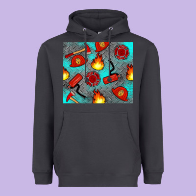 Firefighter Equipment Heavyweight Hoodie Designed By Artiststas
