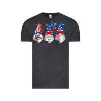 Vintage Black fourth of july gnomes Vintage Tee - RanaPortraitStore