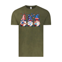 Vintage Olive fourth of july gnomes Vintage Tee - RanaPortraitStore