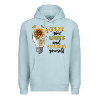 Blue Mist break your limits Premium Hoodie - MaliasSmallBusiness