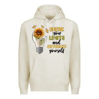 Oatmeal Heather break your limits Premium Hoodie - MaliasSmallBusiness