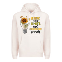 Pale Pink break your limits Premium Hoodie - MaliasSmallBusiness