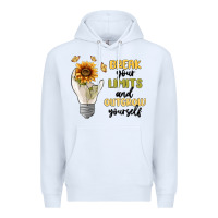 White break your limits Premium Hoodie - MaliasSmallBusiness