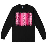 Black breast aweraness brushstrokes Long Sleeve Tee - RanaPortraitStore