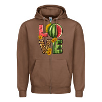 Chestnut love watermelon Zipper Hoodie - HRA Design Shop