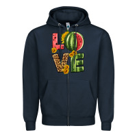 Navy love watermelon Zipper Hoodie - HRA Design Shop