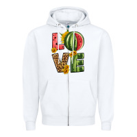 White love watermelon Zipper Hoodie - HRA Design Shop