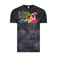 Cloud Black float drink tan repeat Vintage Tee - RanaPortraitStore