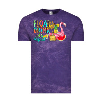 Cloud Purple float drink tan repeat Vintage Tee - RanaPortraitStore