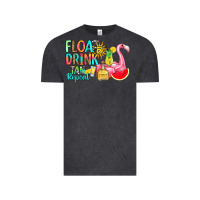 Vintage Black float drink tan repeat Vintage Tee - RanaPortraitStore