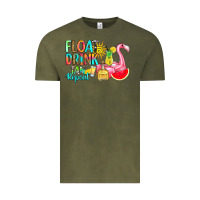 Vintage Olive float drink tan repeat Vintage Tee - RanaPortraitStore