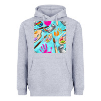 Heather Grey find art class seamless pattern Heavyweight Hoodie - BundleAndBundleShop