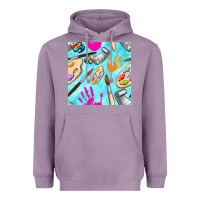 Lavender find art class seamless pattern Heavyweight Hoodie - BundleAndBundleShop