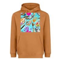 Meerkat find art class seamless pattern Heavyweight Hoodie - BundleAndBundleShop