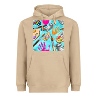 Mushroom find art class seamless pattern Heavyweight Hoodie - BundleAndBundleShop