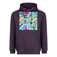 Plum find art class seamless pattern Heavyweight Hoodie - BundleAndBundleShop