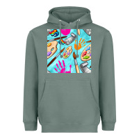 Sage find art class seamless pattern Heavyweight Hoodie - BundleAndBundleShop