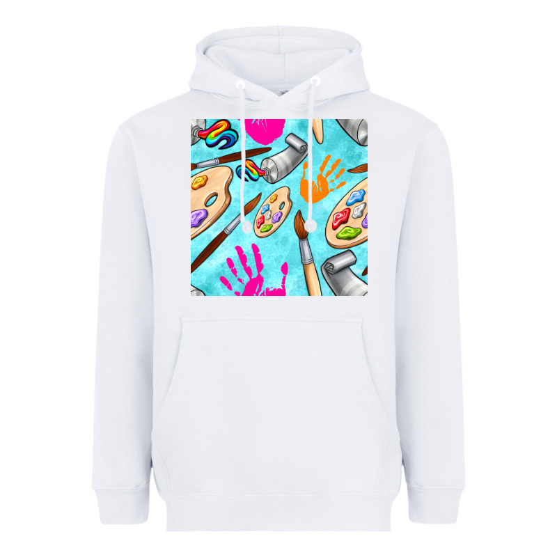 Find Art Class Seamless Pattern Heavyweight Hoodie by BundleAndBundleShop | Teevron