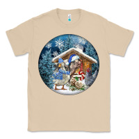 Mushroom Winter Farm Animals Classic Tee - FaDigitalArtStudio