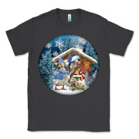 Smoke Winter Farm Animals Classic Tee - FaDigitalArtStudio