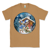 Toasted Coconut Winter Farm Animals Classic Tee - FaDigitalArtStudio