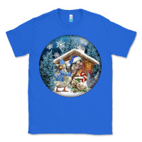 True Royal Winter Farm Animals Classic Tee - FaDigitalArtStudio
