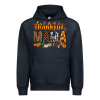 Navy thankful mama bbs Urban Hoodie - BundleAndBundleShop