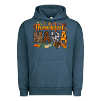 Pigment Midnight Navy thankful mama bbs Urban Hoodie - BundleAndBundleShop