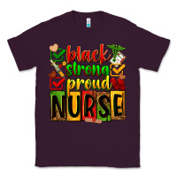 Plum Black strong proud Nurse juneteeenth Classic Tee - Zillion Design Studio