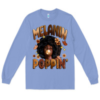 Colony Blue melanin poppin Long Sleeve Tee - Zillion Design Studio