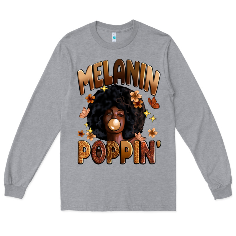 Melanin Poppin Long Sleeve Tee by Zillion Design Studio | Teevron