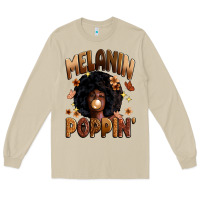 Mushroom melanin poppin Long Sleeve Tee - Zillion Design Studio