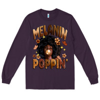 Plum melanin poppin Long Sleeve Tee - Zillion Design Studio