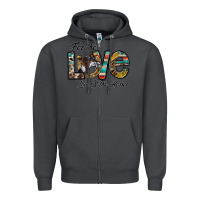 Smoke for the love love of the horses Zipper Hoodie - CowhideDigitalArt