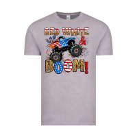 Vintage Zinc red white boom monster truck Vintage Tee - RanaPortraitStore