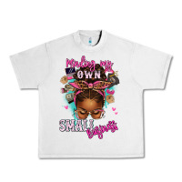 Lunar Rock minding my own small business afro messy bun Urban Heavy Tee - texasbilliewilder